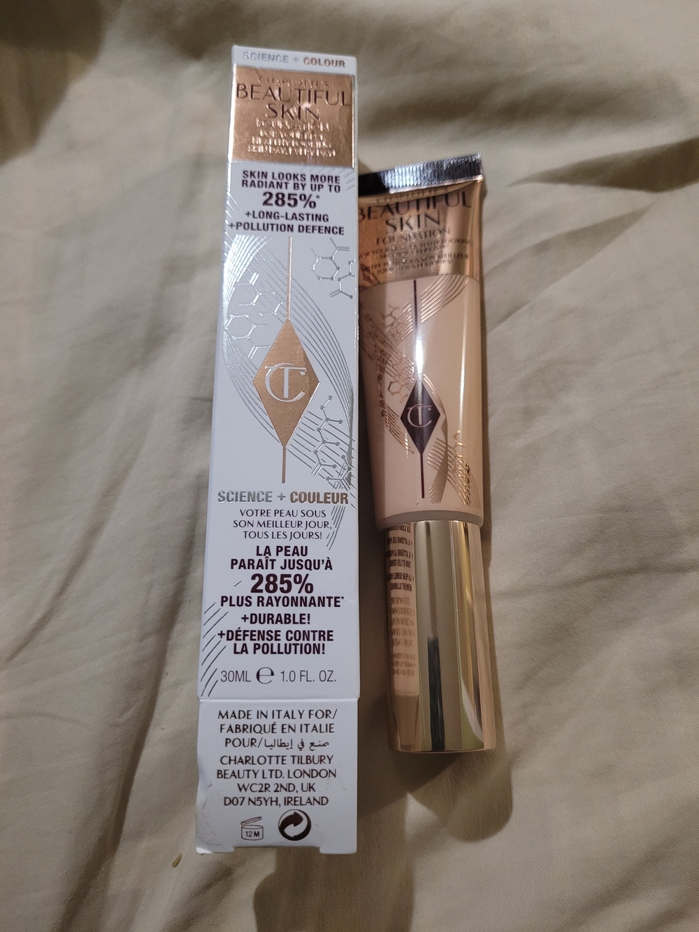 Charlotte Tilbury Beautiful Skin Radiant Foundation - Shade 1 Neutral